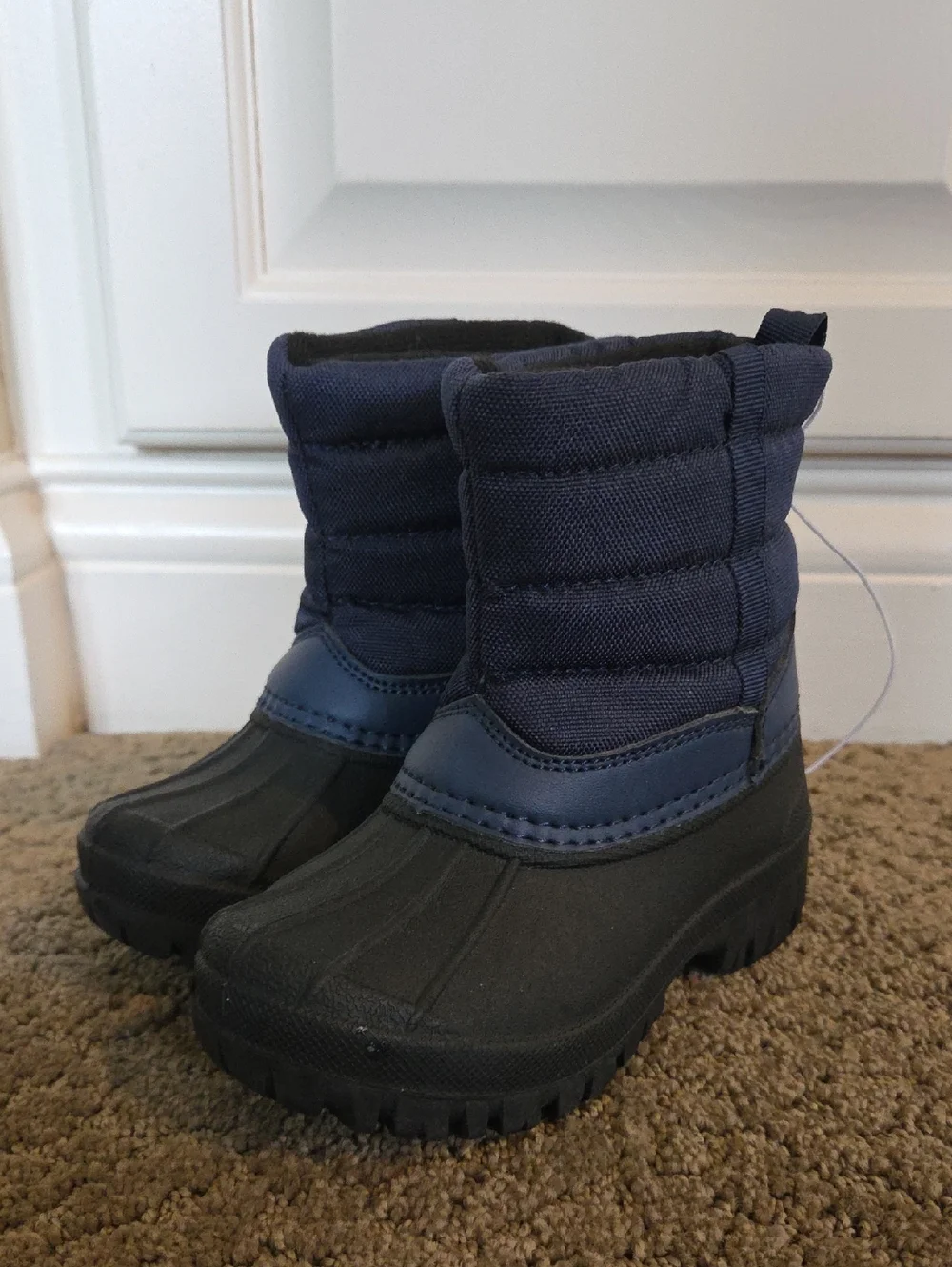 Toddler Boys Falls Creek Snowpack NAVY Winter Snow Boots Size 5 6 10 Pull On NWT